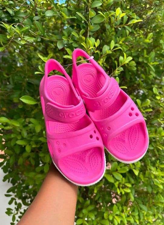 Дитячі сандалії для дівчинки Crocs Preschool Crocband II Sandal Paradise Pink/Carnation — фото 3