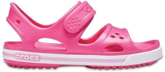Дитячі сандалії для дівчинки Crocs Preschool Crocband II Sandal Paradise Pink/Carnation — фото 9