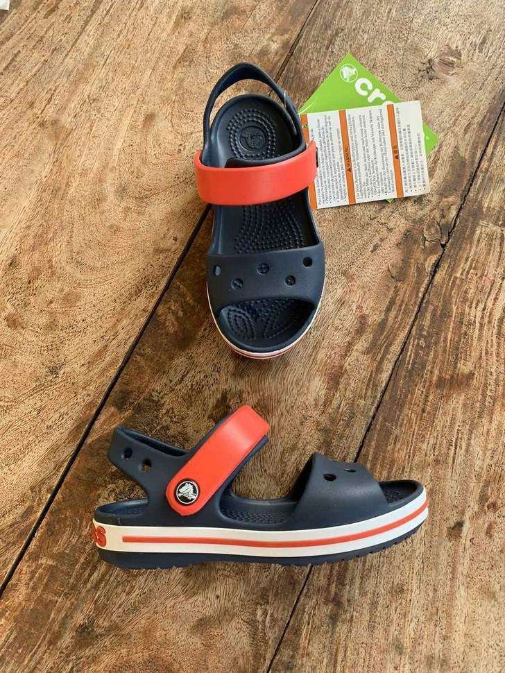 Дитячі сандалії для хлопчика Crocs Crocband Sandal Kids Navy/Red — фото 2
