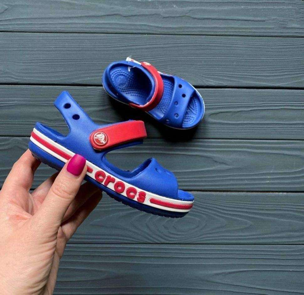 Дитячі сандалії для хлопчика Crocs Bayaband Sandal Cerulean Blue — фото 3