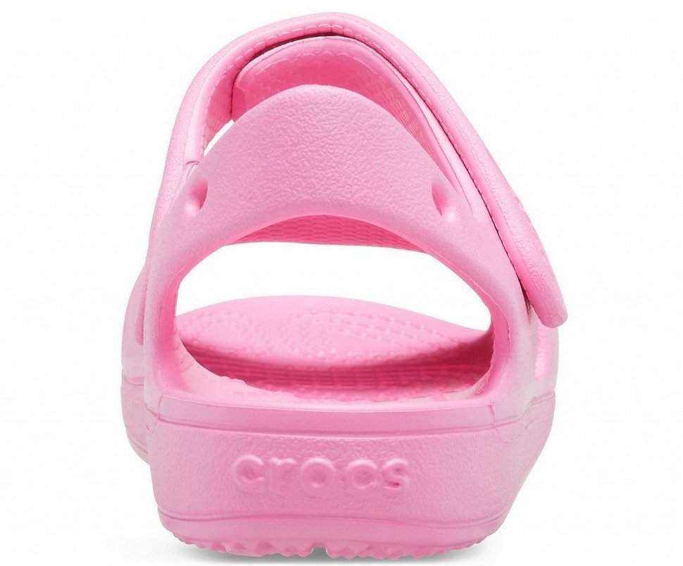 Дитячі сандалії для дівчинки Crocs Classic Cross-Strap Sandal Pink Lemonade — фото 5