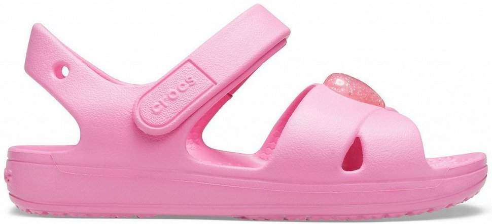Дитячі сандалії для дівчинки Crocs Classic Cross-Strap Sandal Pink Lemonade — фото 7