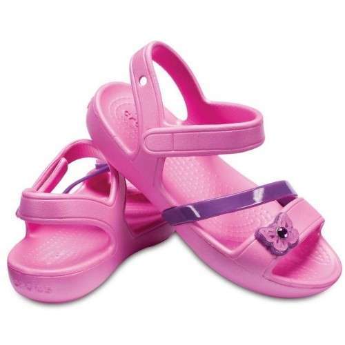 Дитячі сандалії для дівчинки Crocs Lina Sandal Party Pink Kids