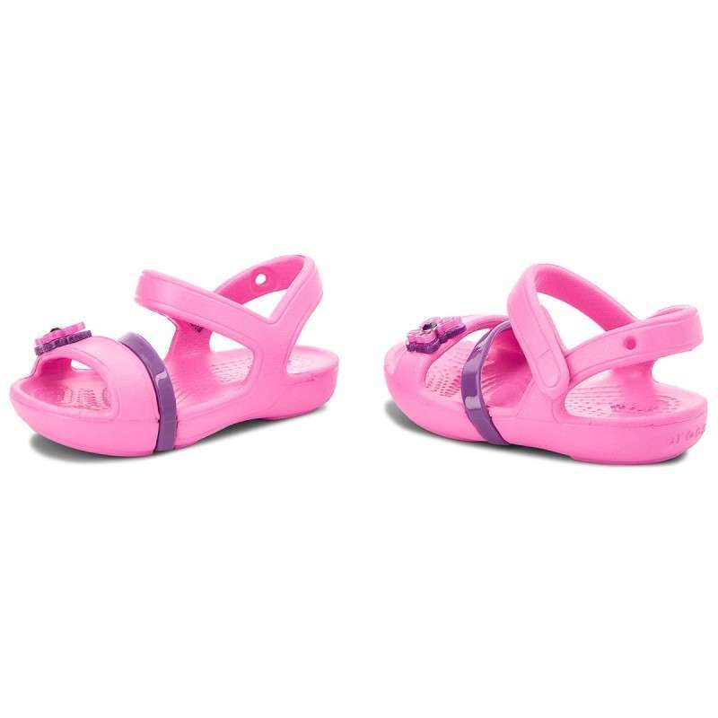 Дитячі сандалії для дівчинки Crocs Lina Sandal Party Pink Kids — фото 4
