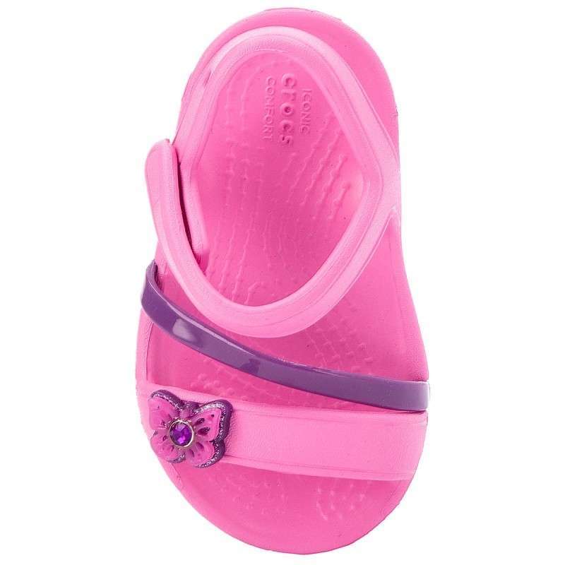 Дитячі сандалії для дівчинки Crocs Lina Sandal Party Pink Kids — фото 5
