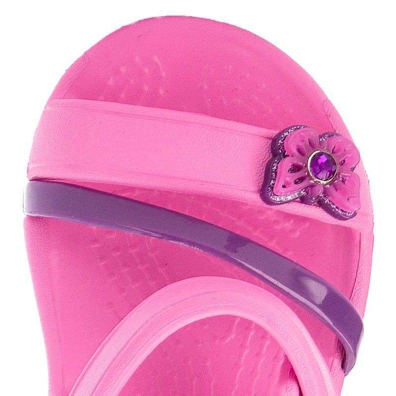 Дитячі сандалії для дівчинки Crocs Lina Sandal Party Pink Kids — фото 9