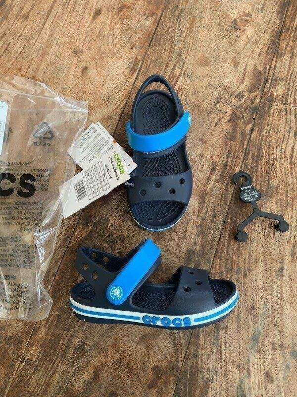 Дитячі сандалії для хлопчика Crocs Kids Bayaband Sandal Navy — фото 2