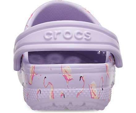Детские Crocs Baya Seasonal Printed Clog Lavender — фото 3