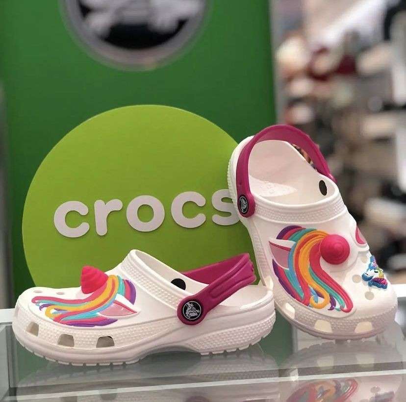 Дитячі Crocs для дівчинки Kids Classic I AM Unicorn White — фото 2