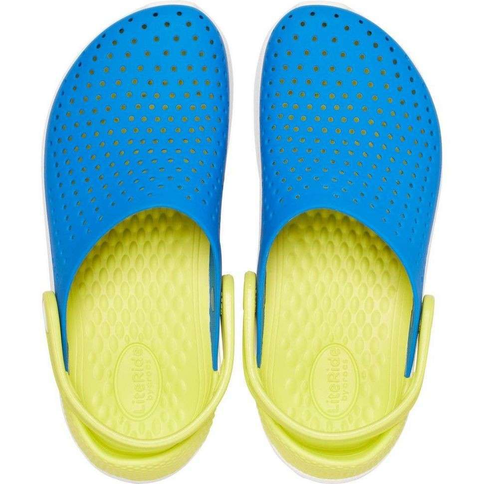 Дитячі Crocs-сабо для хлопчика Crocs Literide Kids Bright Cobalt/Citrus — фото 5
