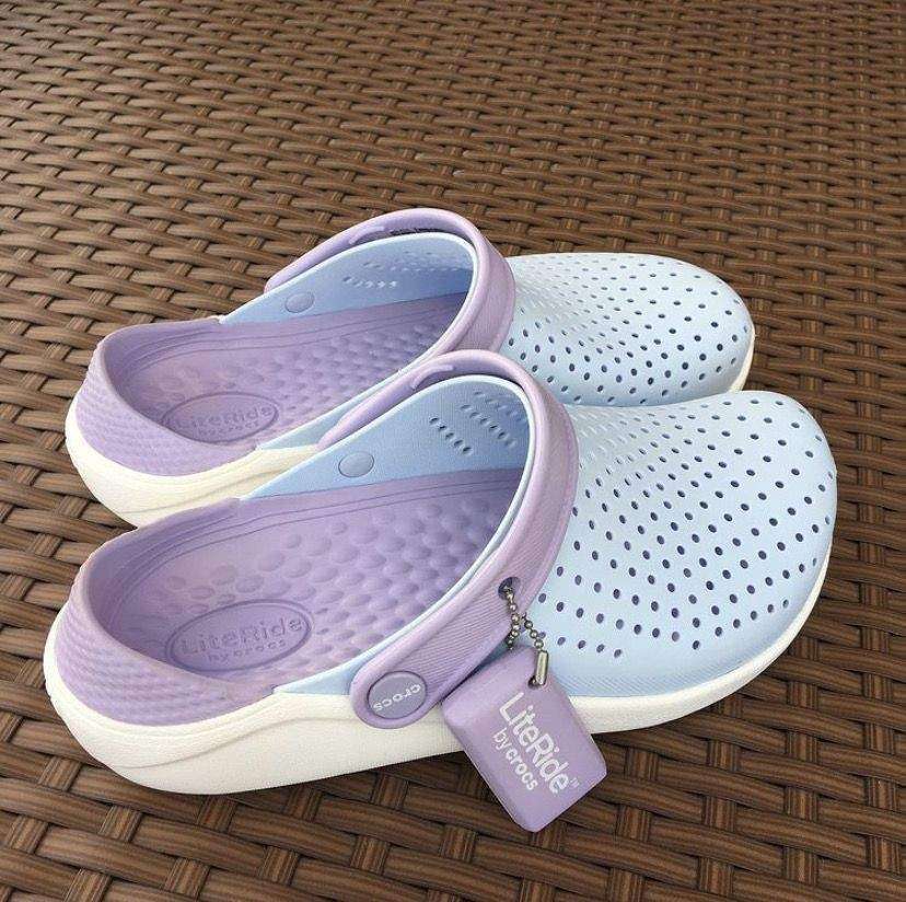 Дитячі Crocs для дівчинки Literide Kids Mineral Blue/White — фото 2