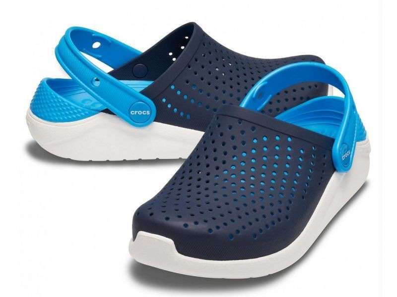 Crocs Лайтрайд Детские Нави Kids’ LiteRide Navy White Clog