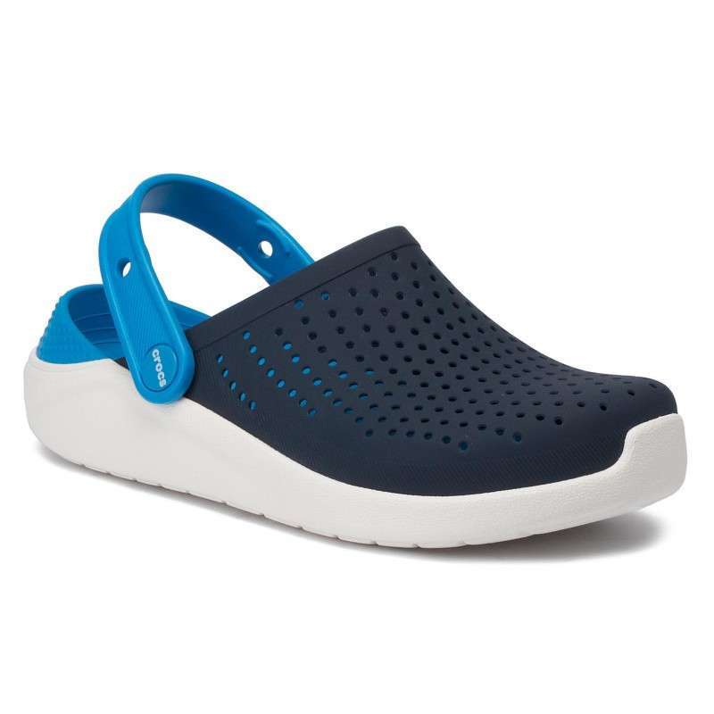 Crocs Лайтрайд Детские Нави Kids’ LiteRide Navy White Clog — фото 4