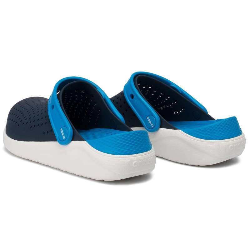 Crocs Лайтрайд Детские Нави Kids’ LiteRide Navy White Clog — фото 6