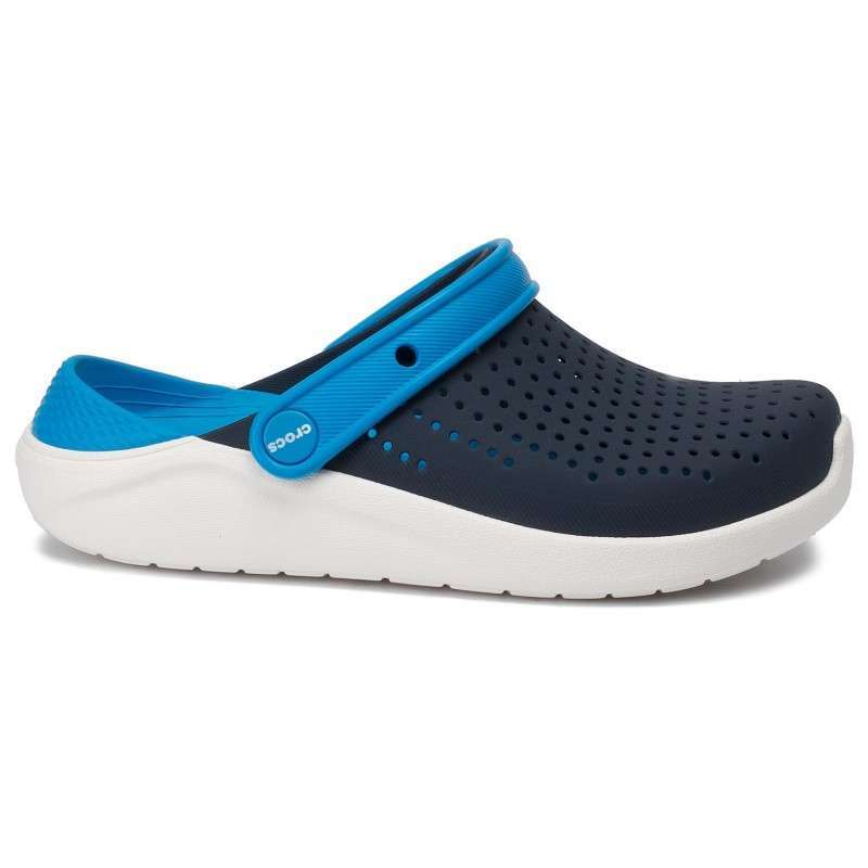 Crocs Лайтрайд Детские Нави Kids’ LiteRide Navy White Clog — фото 7