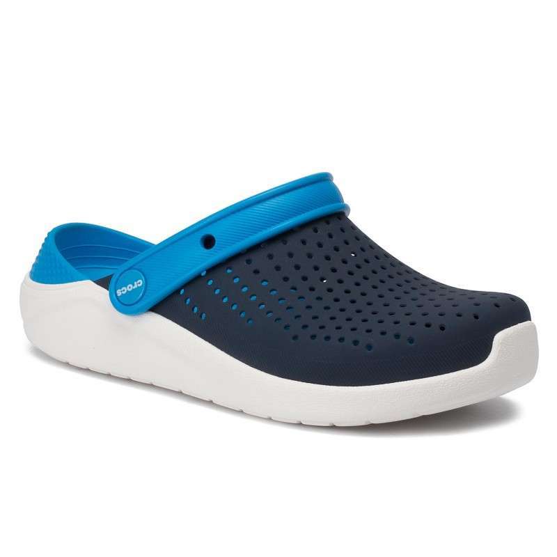 Crocs Лайтрайд Детские Нави Kids’ LiteRide Navy White Clog — фото 8