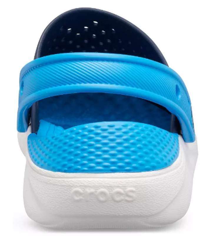 Crocs Лайтрайд Детские Нави Kids’ LiteRide Navy White Clog — фото 9