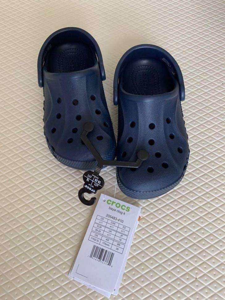 Дитячі Crocs-сабо для хлопчика Crocs Kids' Baya Clog Navy — фото 5