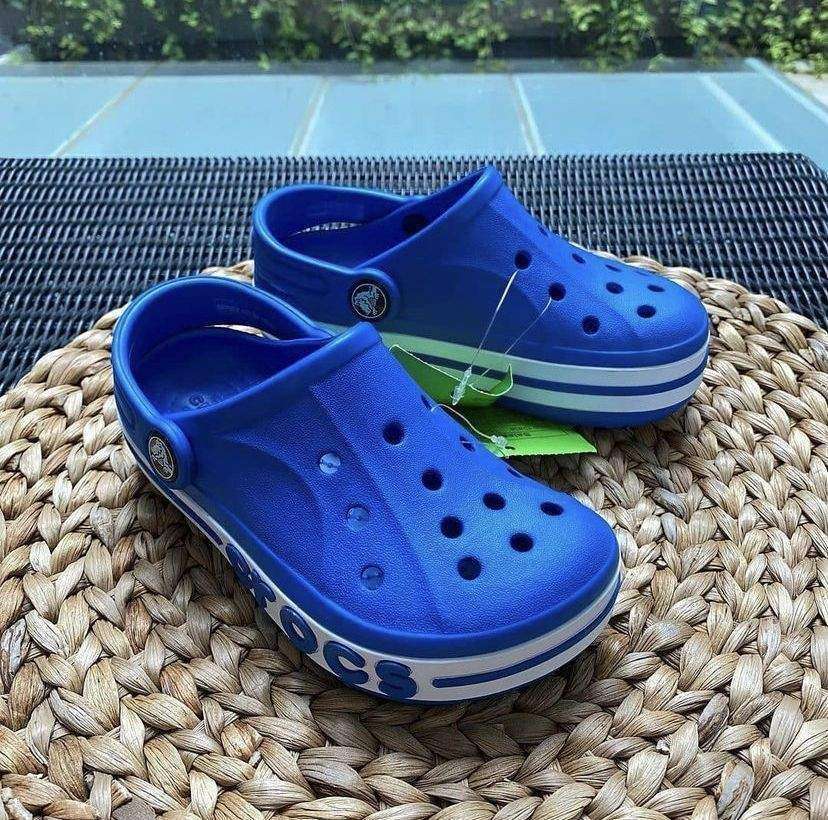 Дитячі Crocs-сабо для хлопчика Crocs Kids’ Bayaband Clog Bright Cobalt — фото 2