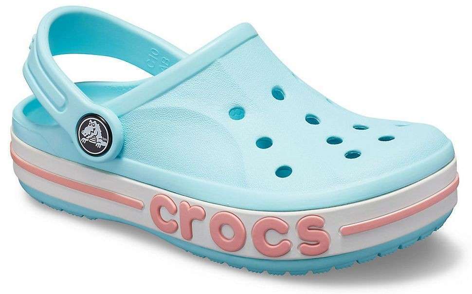 Дитячі Crocs для дівчинки Bayaband Kids Clog Ice Blue/Melon — фото 5