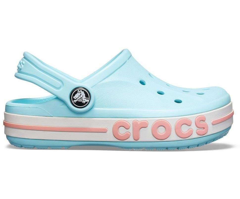 Дитячі Crocs для дівчинки Bayaband Kids Clog Ice Blue/Melon — фото 7