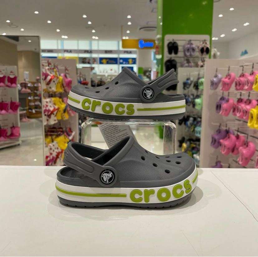 Дитячі Crocs-сабо для хлопчика Crocs Bayaband Clog Kids Charcoal — фото 3