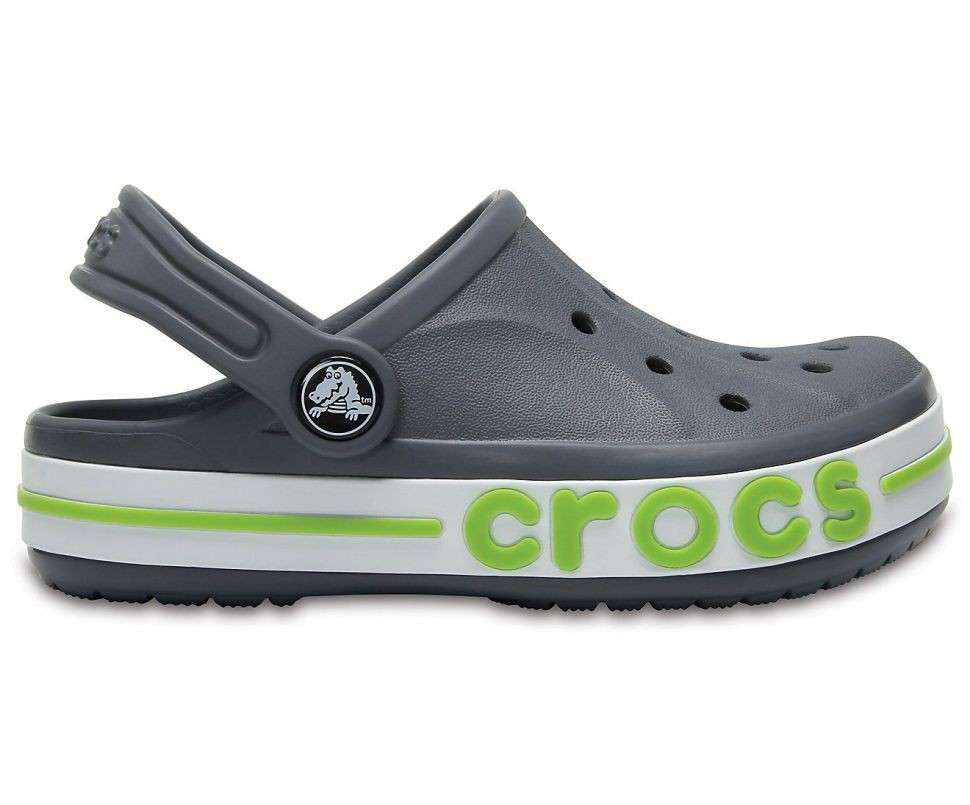 Дитячі Crocs-сабо для хлопчика Crocs Bayaband Clog Kids Charcoal — фото 4