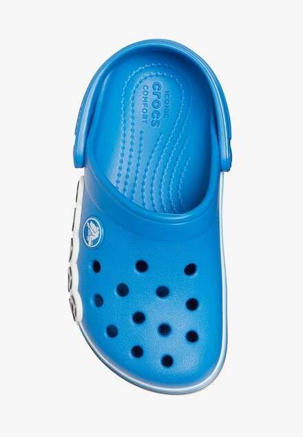 Дитячі Crocs-сабо для хлопчика Crocs Unisex Kids Blue Crocband Logo Stripe Clog PS Poppy — фото 3