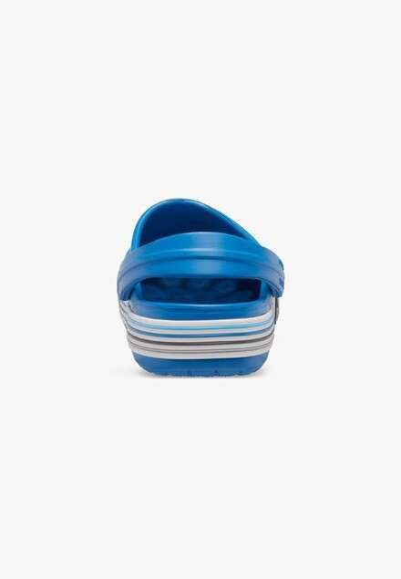 Дитячі Crocs-сабо для хлопчика Crocs Unisex Kids Blue Crocband Logo Stripe Clog PS Poppy — фото 4