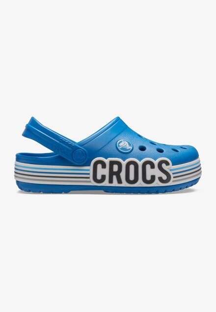 Дитячі Crocs-сабо для хлопчика Crocs Unisex Kids Blue Crocband Logo Stripe Clog PS Poppy — фото 6