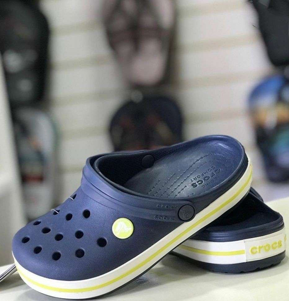 Дитячі Crocs-сабо для хлопчика Crocs Crocband Clog Navy/Citrus — фото 3