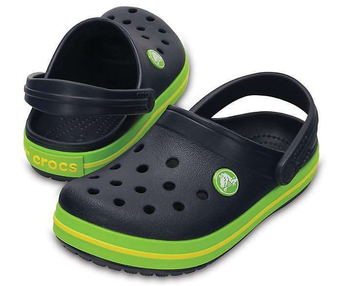 Дитячі Crocs-сабо для хлопчика Crocs Crocband Clog Navy/Volt Green