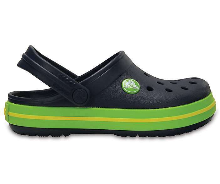 Дитячі Crocs-сабо для хлопчика Crocs Crocband Clog Navy/Volt Green — фото 3