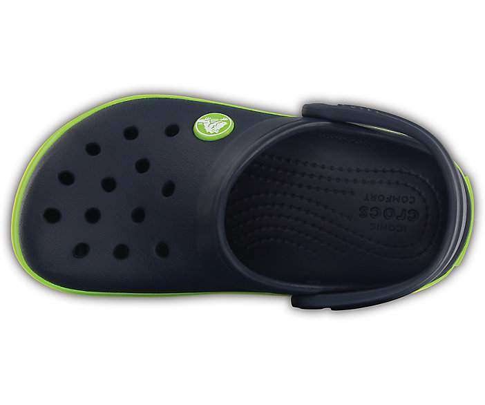 Дитячі Crocs-сабо для хлопчика Crocs Crocband Clog Navy/Volt Green — фото 5