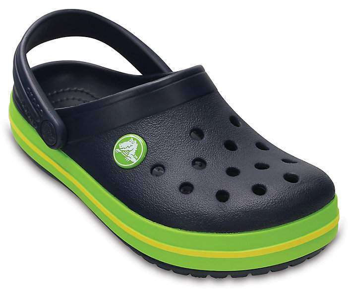 Дитячі Crocs-сабо для хлопчика Crocs Crocband Clog Navy/Volt Green — фото 6