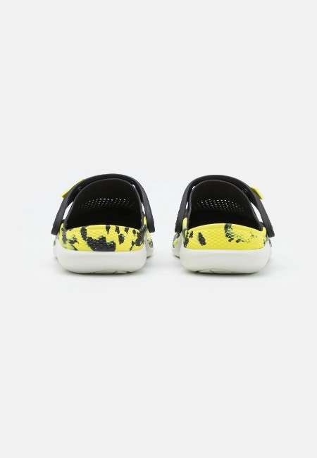 Crocs Лайтрайд Клог Чорні LiteRide Clog 360 Marbled Black/Citrus — фото 5