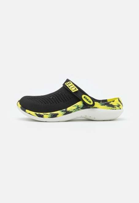 Crocs Лайтрайд Клог Чорні LiteRide Clog 360 Marbled Black/Citrus — фото 7
