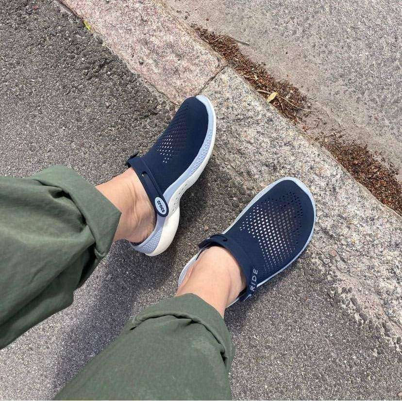 Чоловічі Crocs лайтрайд Клог 360 Сині Literide Clog Navy/Blue Grey — фото 5