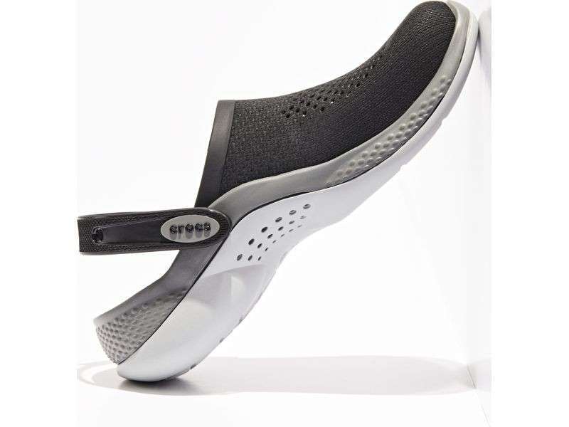 Crocs Лайтрайд 360 Клог Чорні Literide Clog Black/Slate Grey — фото 4