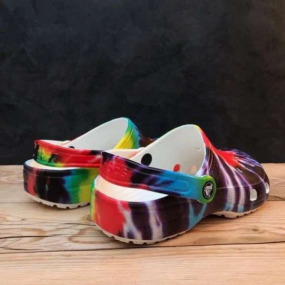 Чоловічі Crocs Класік Клог Тай Дай CLASSIC TIE DYE GRAPHIC CLOG - Multi Color — фото 4