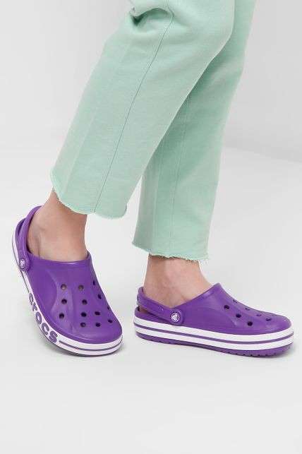 Жіночі Crocs Bayaband Clog Neon Purple/White — фото 2