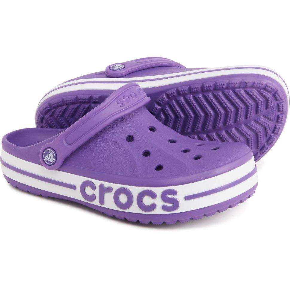 Жіночі Crocs Bayaband Clog Neon Purple/White — фото 12