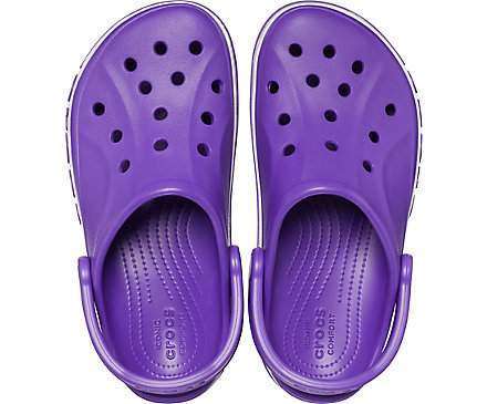 Жіночі Crocs Bayaband Clog Neon Purple/White — фото 15