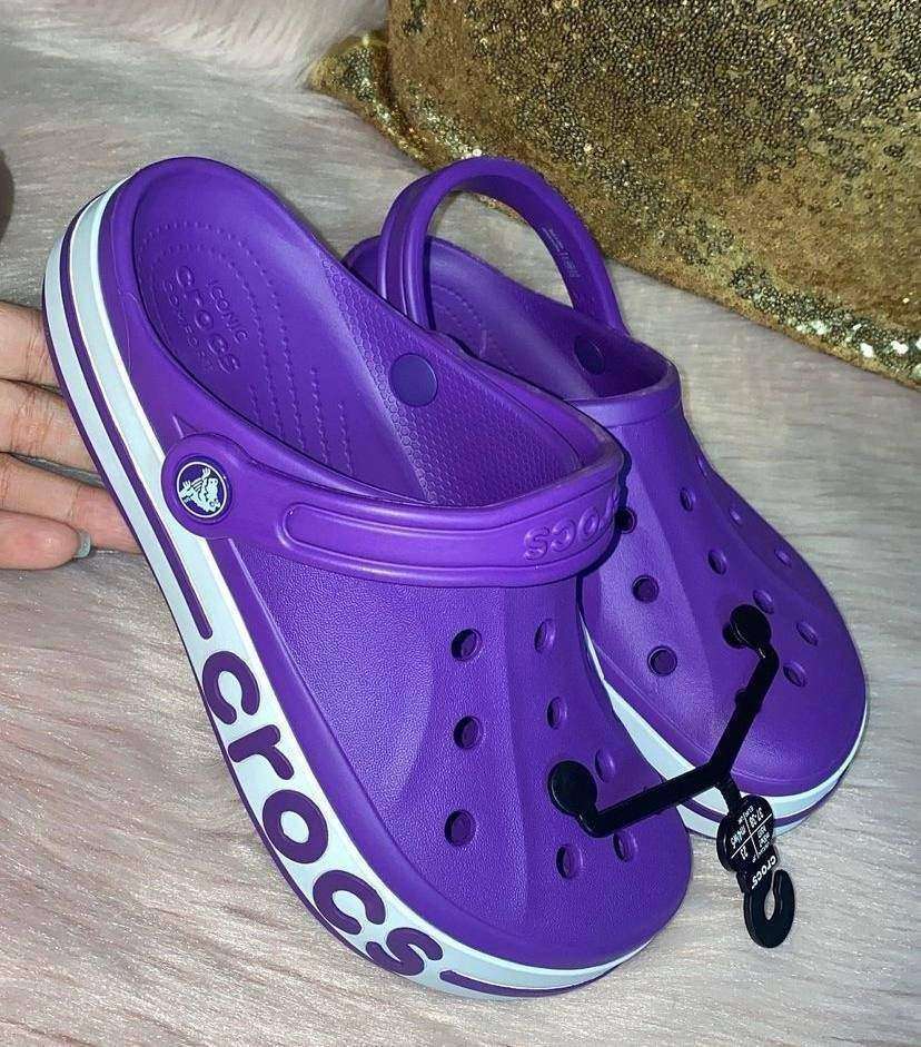 Жіночі Crocs Bayaband Clog Neon Purple/White — фото 3