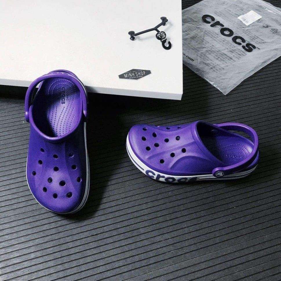 Жіночі Crocs Bayaband Clog Neon Purple/White — фото 4