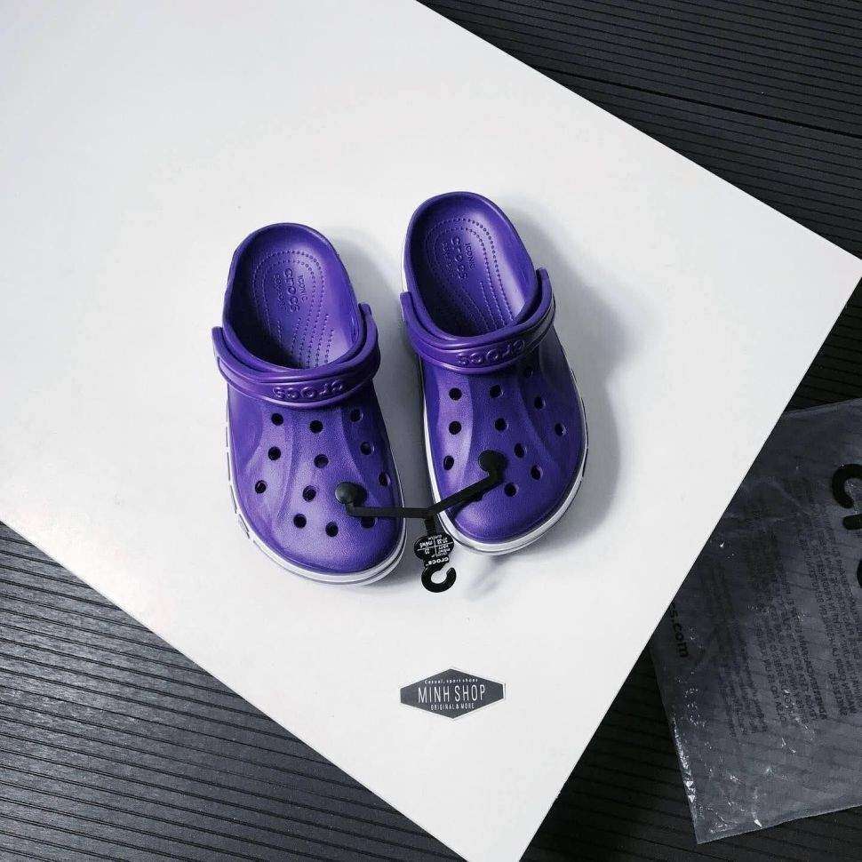 Жіночі Crocs Bayaband Clog Neon Purple/White — фото 6
