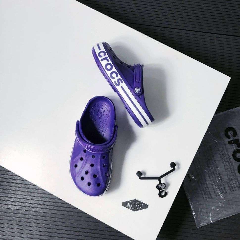 Жіночі Crocs Bayaband Clog Neon Purple/White — фото 8