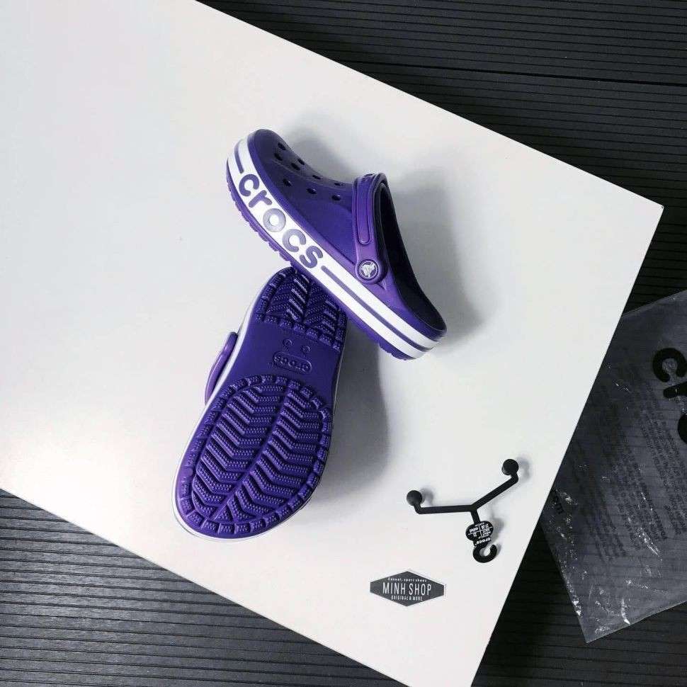 Жіночі Crocs Bayaband Clog Neon Purple/White — фото 9