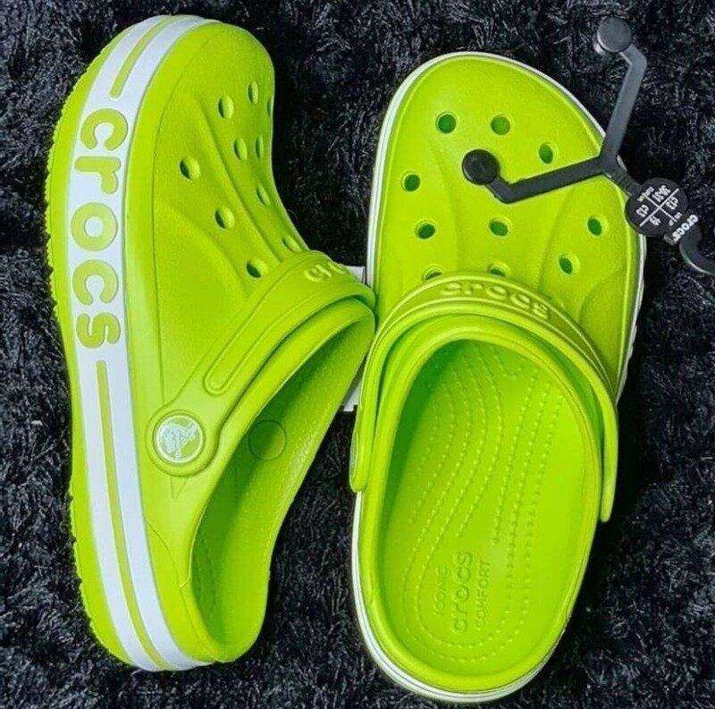 Жіночі Crocs Bayaband Clog Lime Punch/White — фото 2