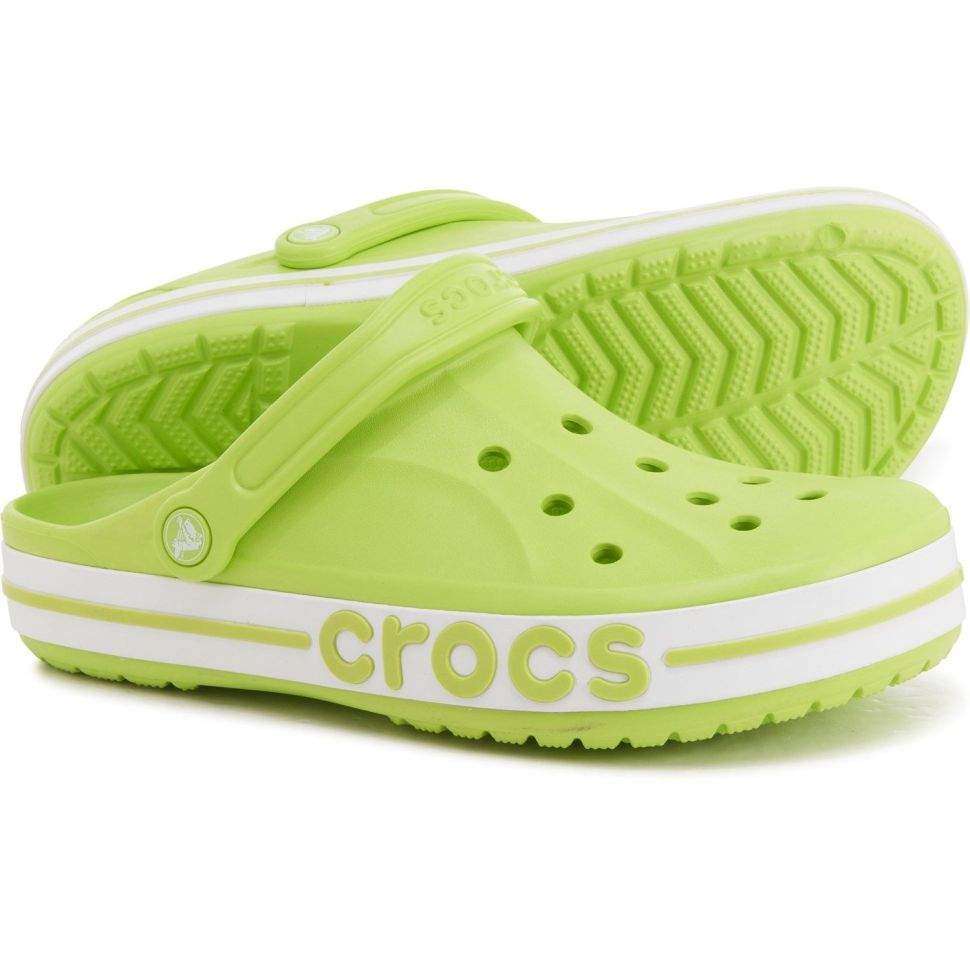 Жіночі Crocs Bayaband Clog Lime Punch/White — фото 12